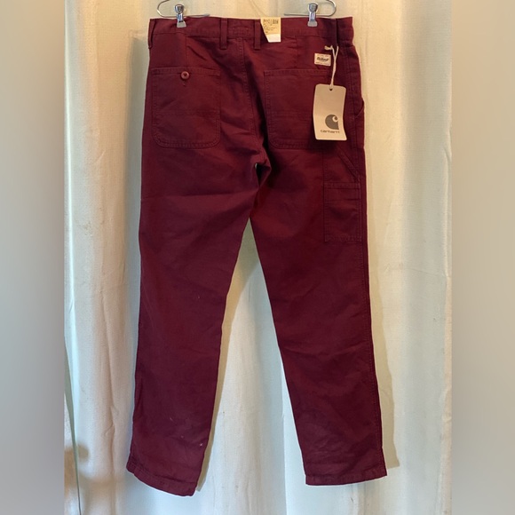Carhartt WIP Heritage Work Chino Pant Bordeaux m 34x34 - Picture 13 of 13
